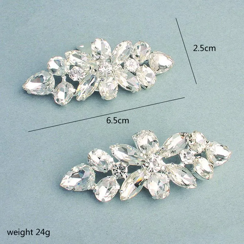 1 Pair Wedding Shoe Clip Hand-studded Rhinestone Shoes Buckle Accessories