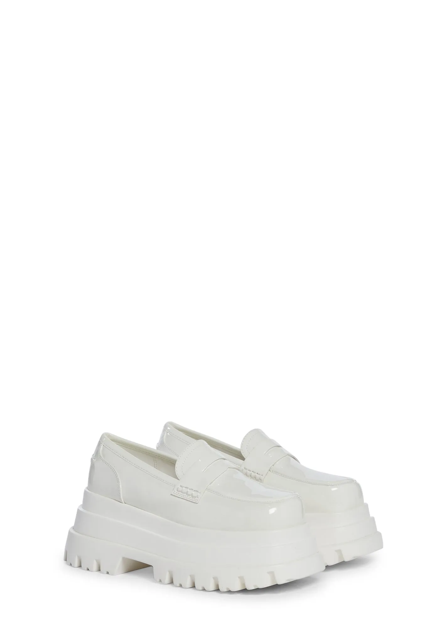 Aleo Platform Loafers - White