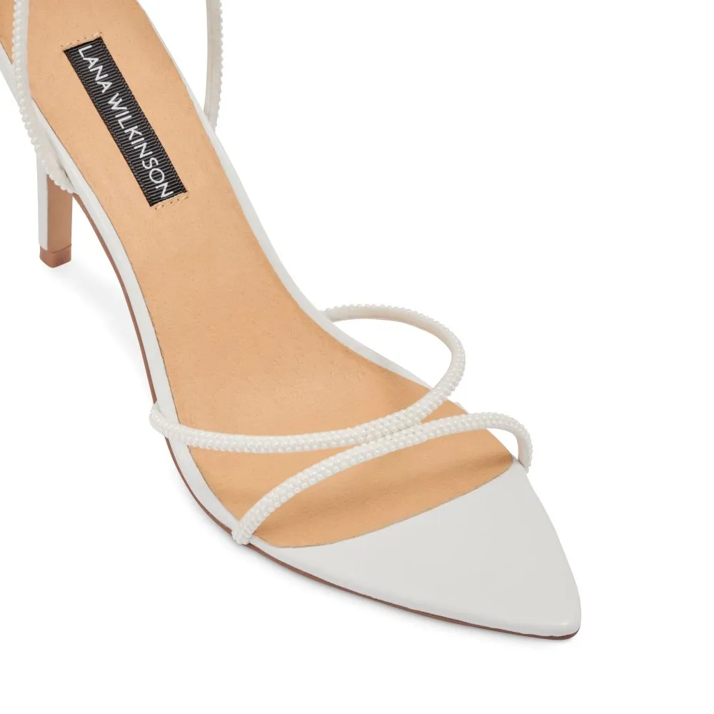 Amelia Sandal White Leather