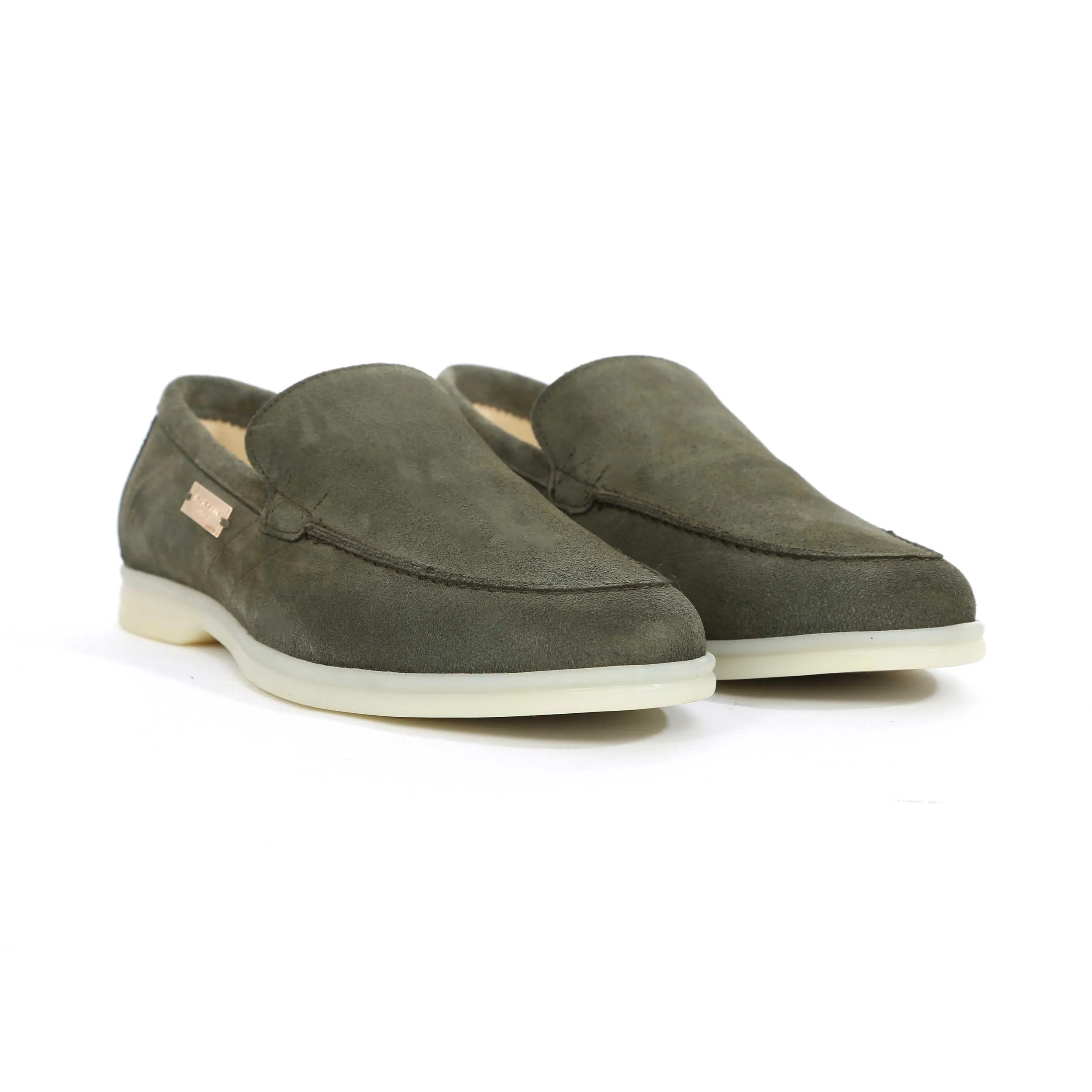 Android Homme Comporta Loafer in Sage Suede