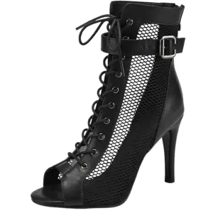 Ankle Strap Latin Ballroom Dance Heels - 10 cm