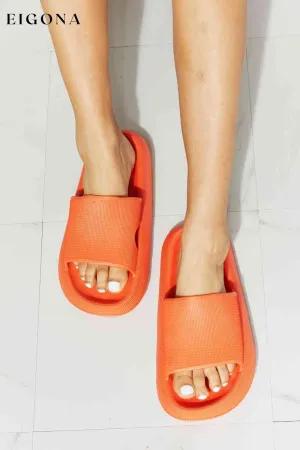 Arms Around Me Open Toe Slide in Orange