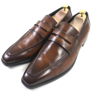 Berluti Calligraphy Leather Loafers Brown 10