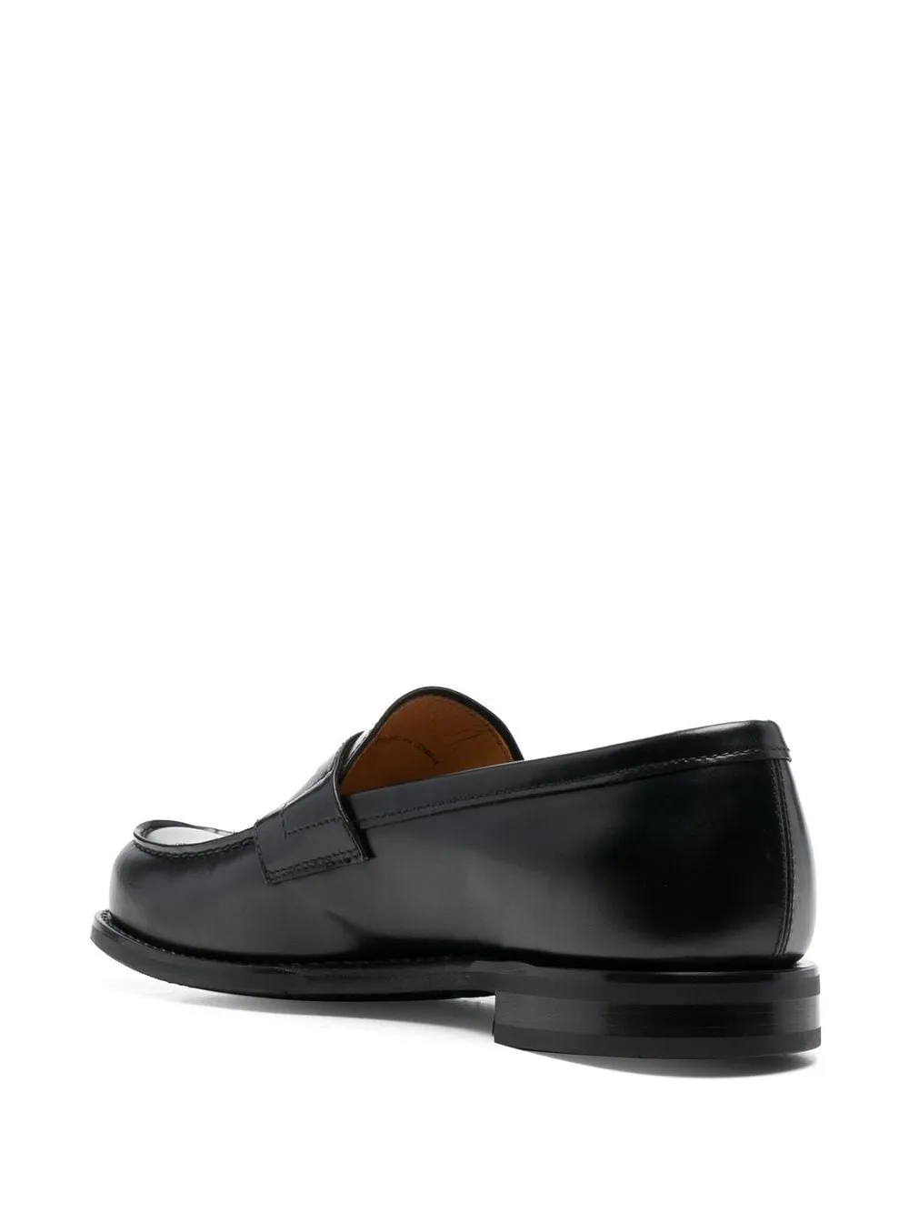 Black Calf Leather Penny Loafers