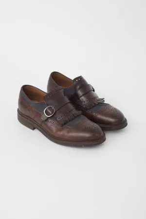 Brown Leather Fringe Oxford