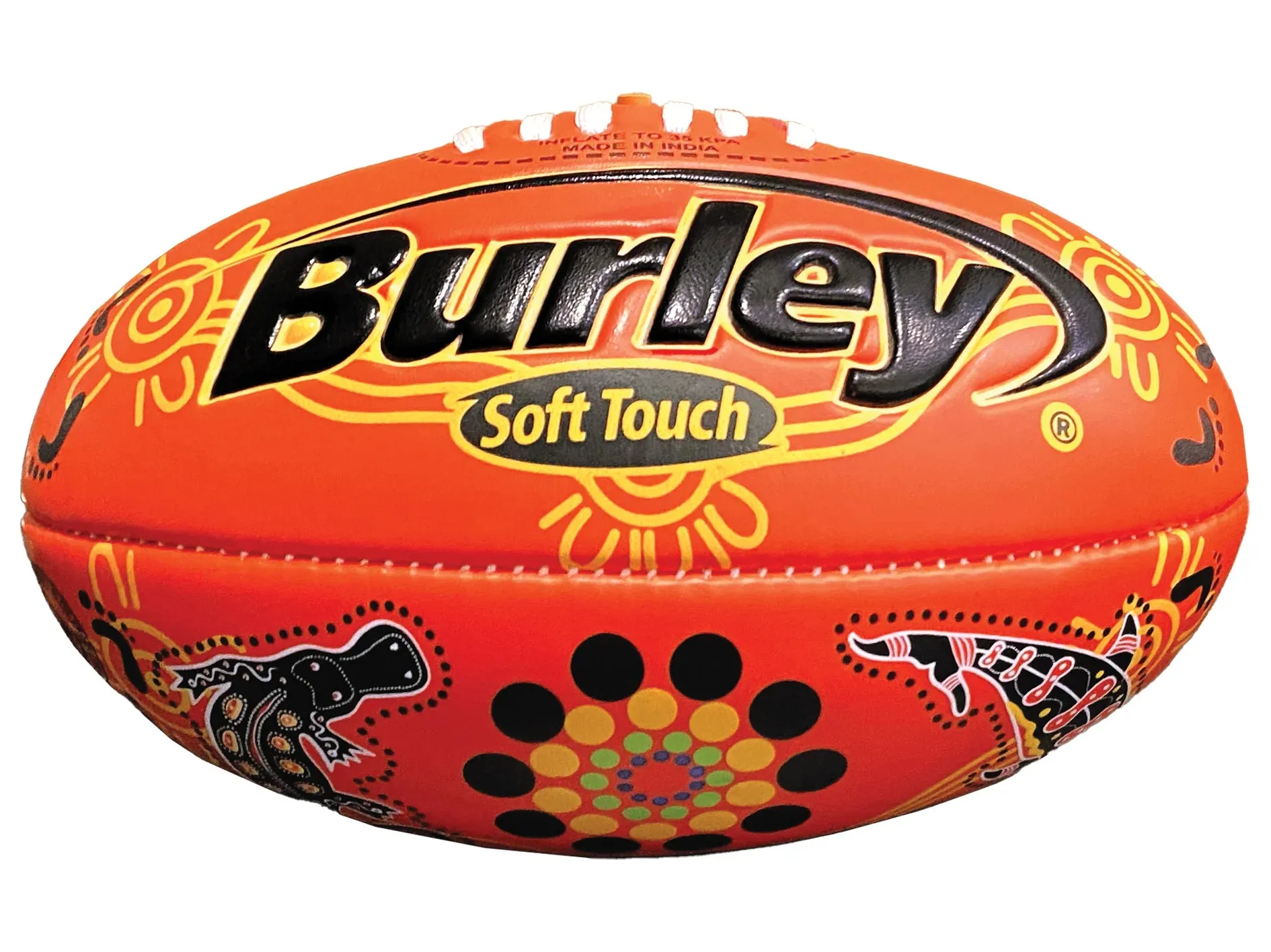 Burley Indigenous Soft Touch Football - Red