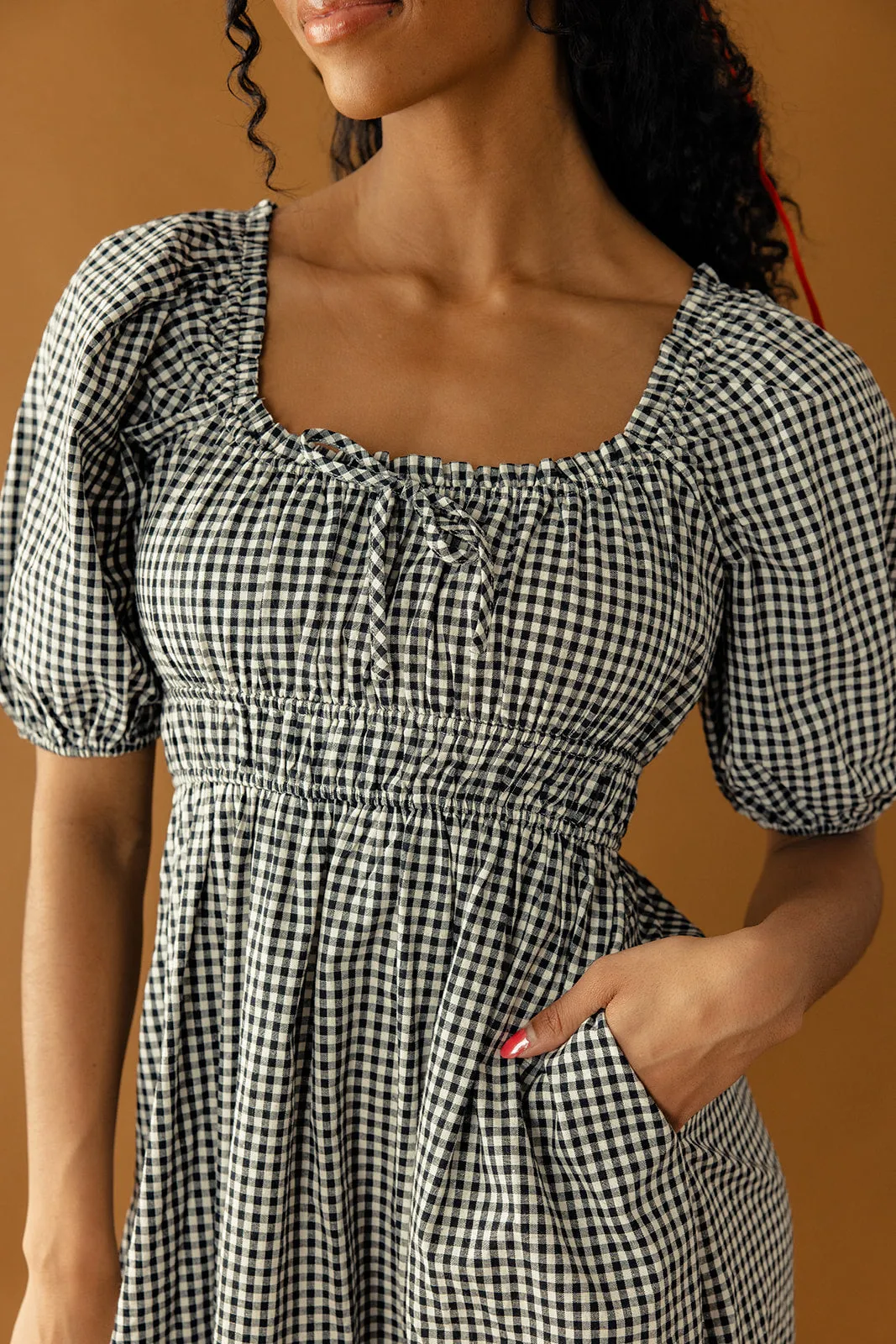 By The Gate Gingham Maxi