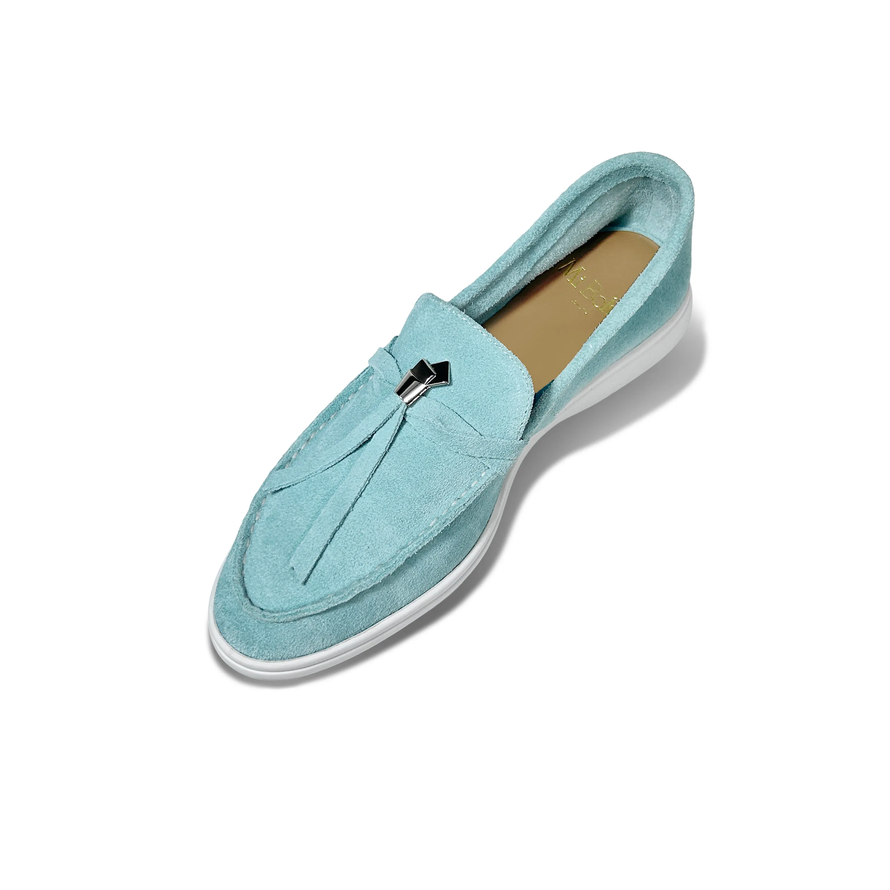 Calf Sued Knot Loafers