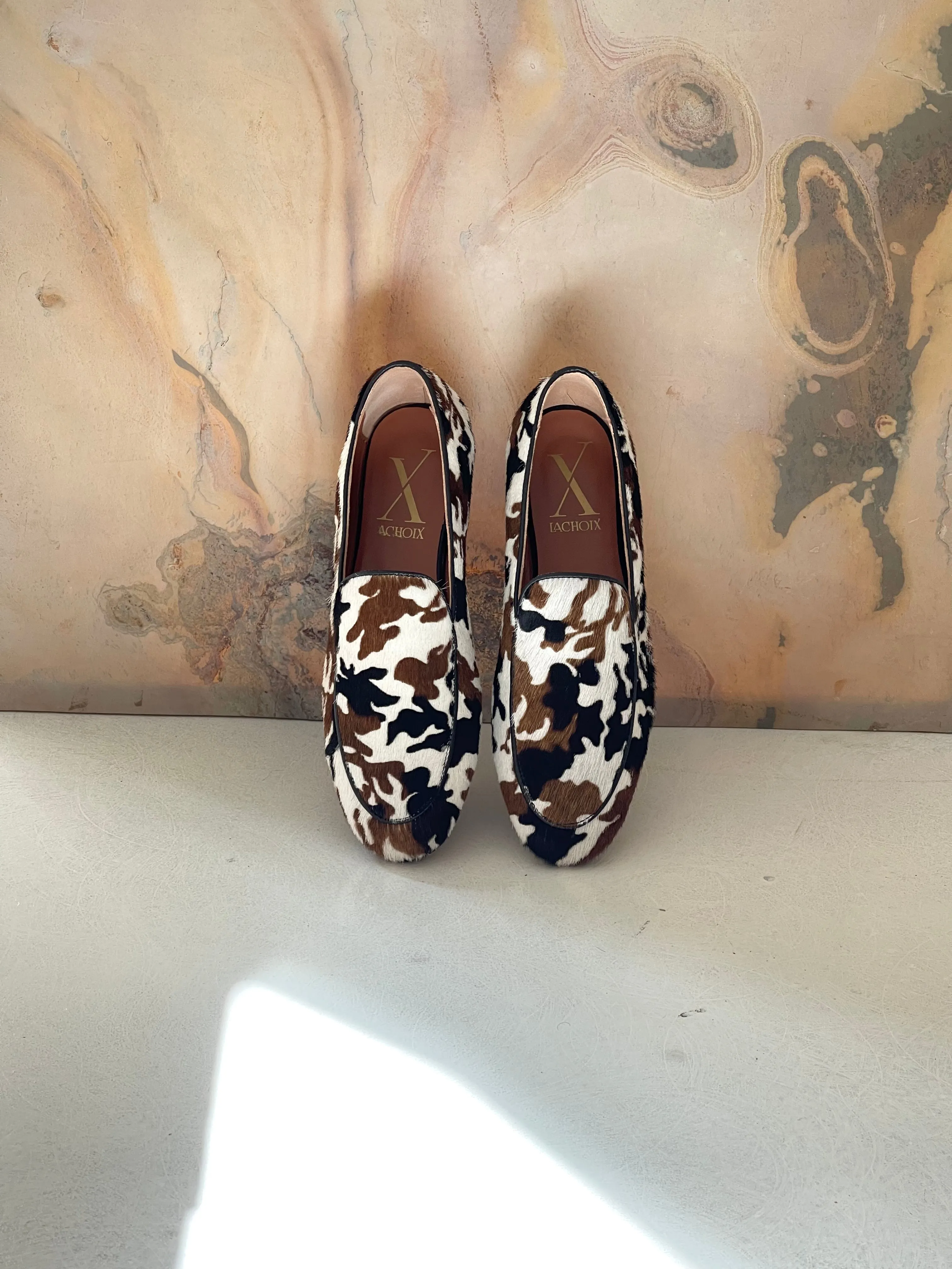 Camo White Loafers