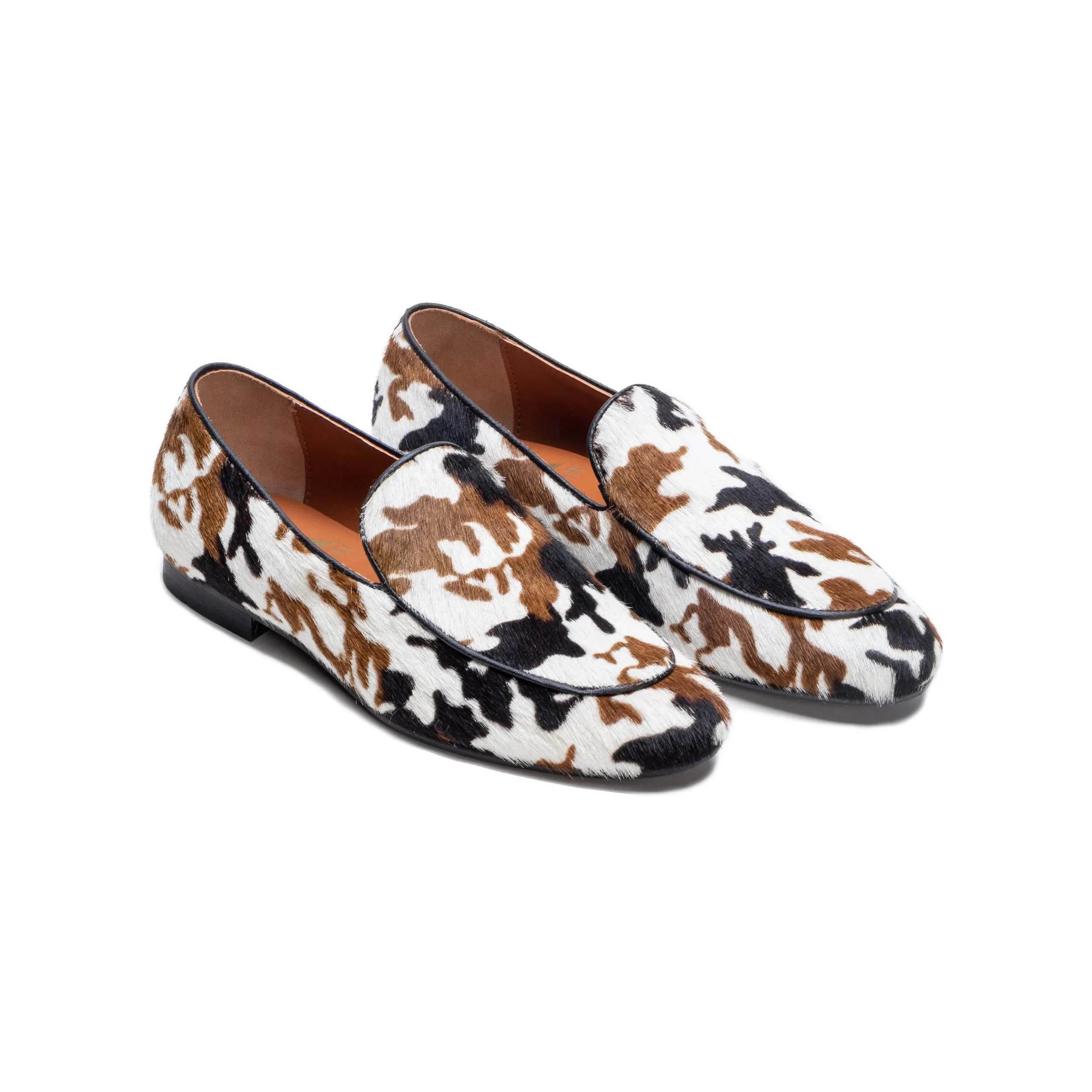 Camo White Loafers