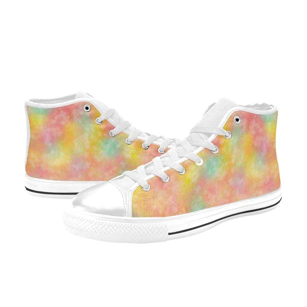 Candy Floss High Top Canvas Women's Shoes up to size 12