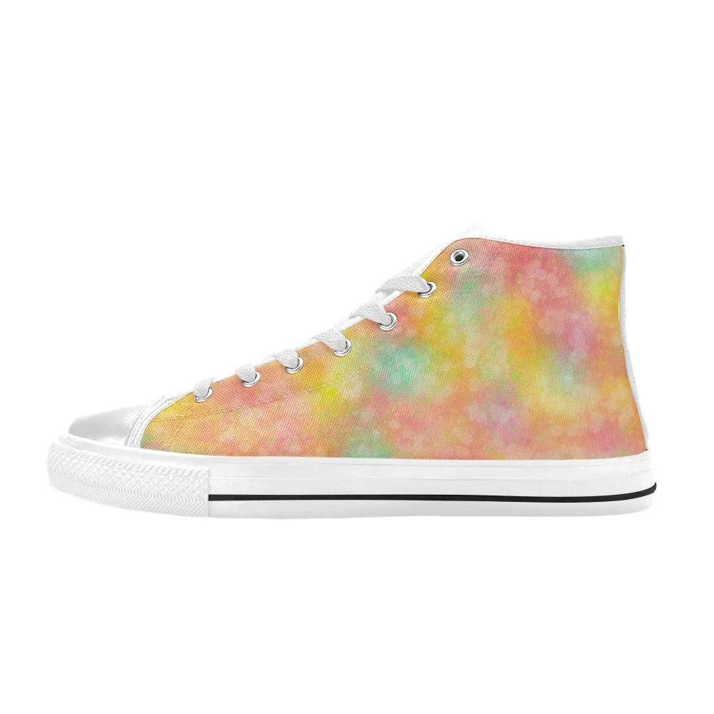 Candy Floss High Top Canvas Women's Shoes up to size 12