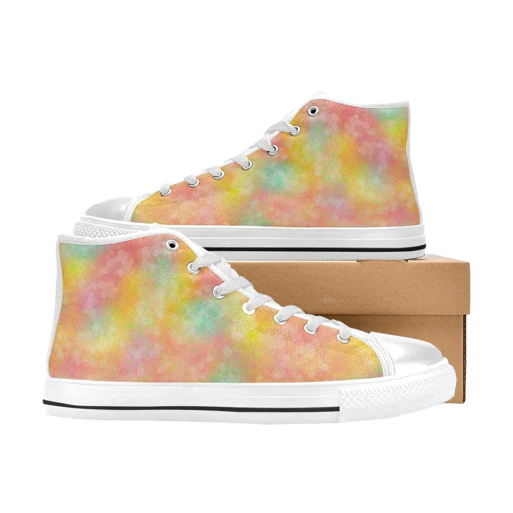 Candy Floss High Top Canvas Women's Shoes up to size 12