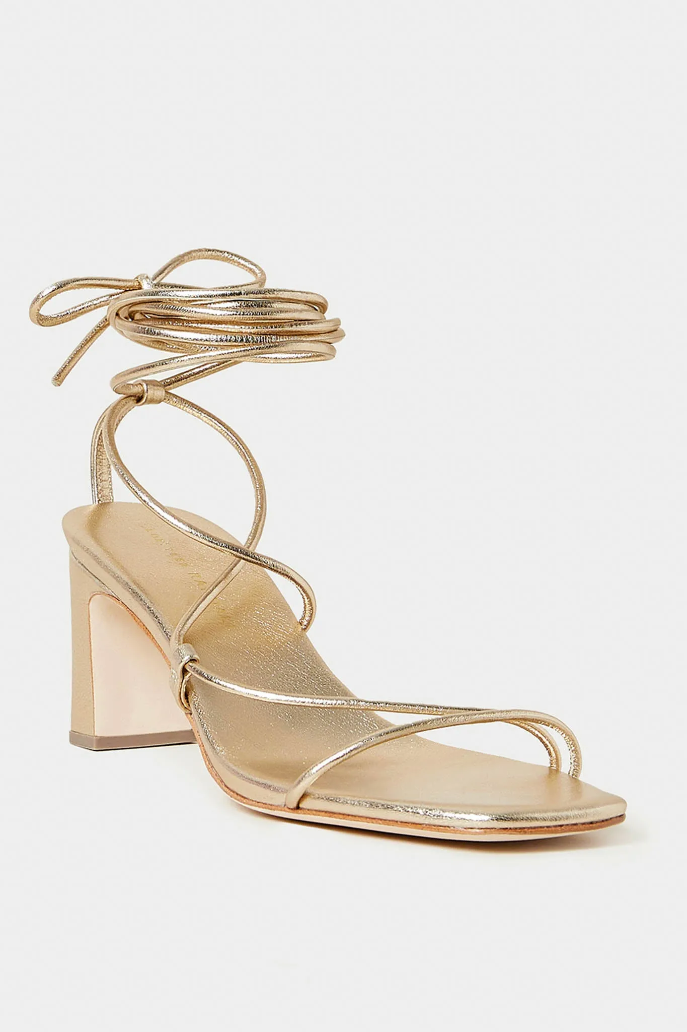 Champagne Nappa Cosette Heels