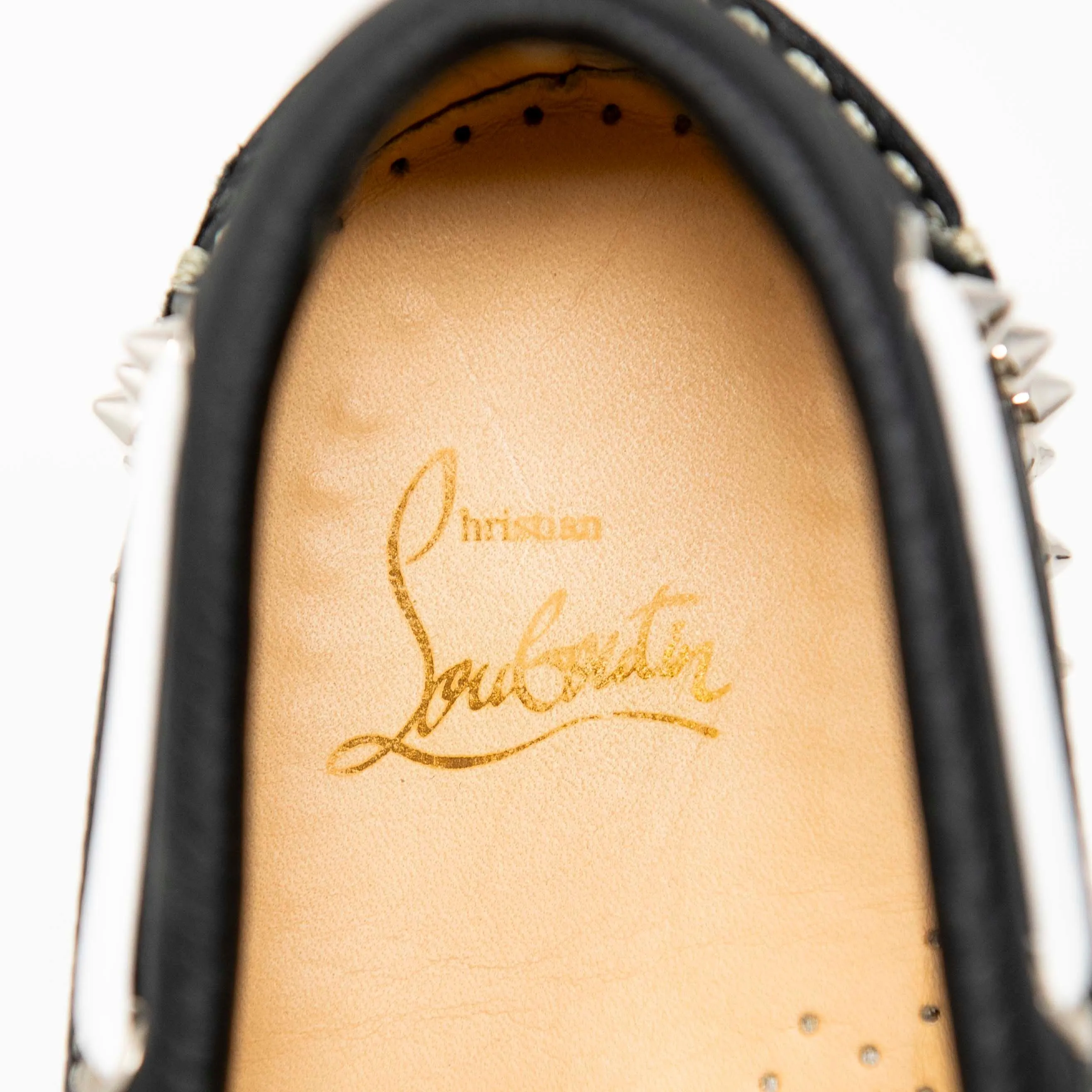 Christian Louboutin Dark Blue Roller Boat Flats 41.5