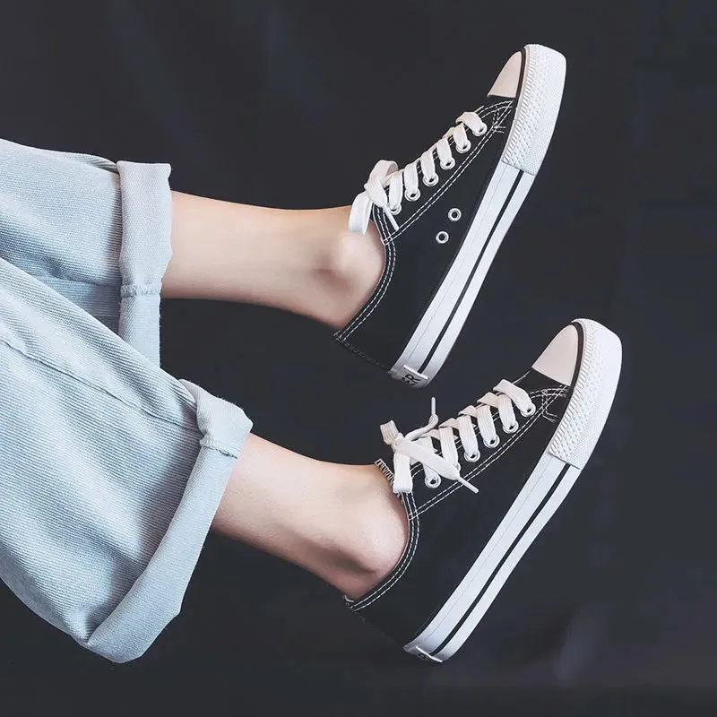 Classic Women's Korean Style Spring Couple Canvas Shoes