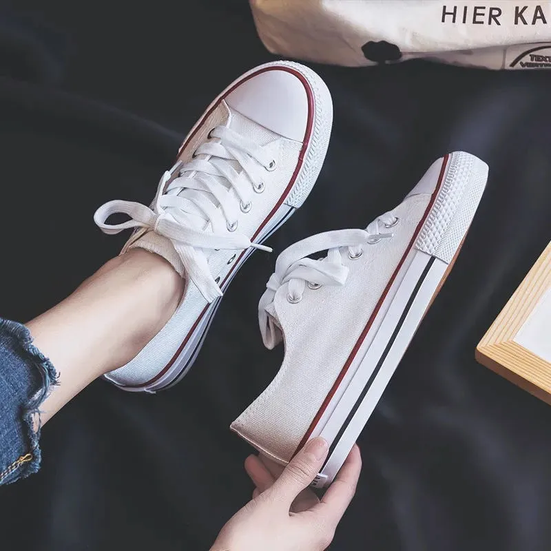 Classic Women's Korean Style Spring Couple Canvas Shoes