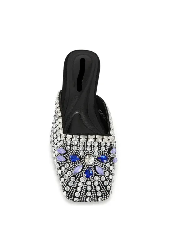 Clutching My Pearls Embellished Slip On Flat