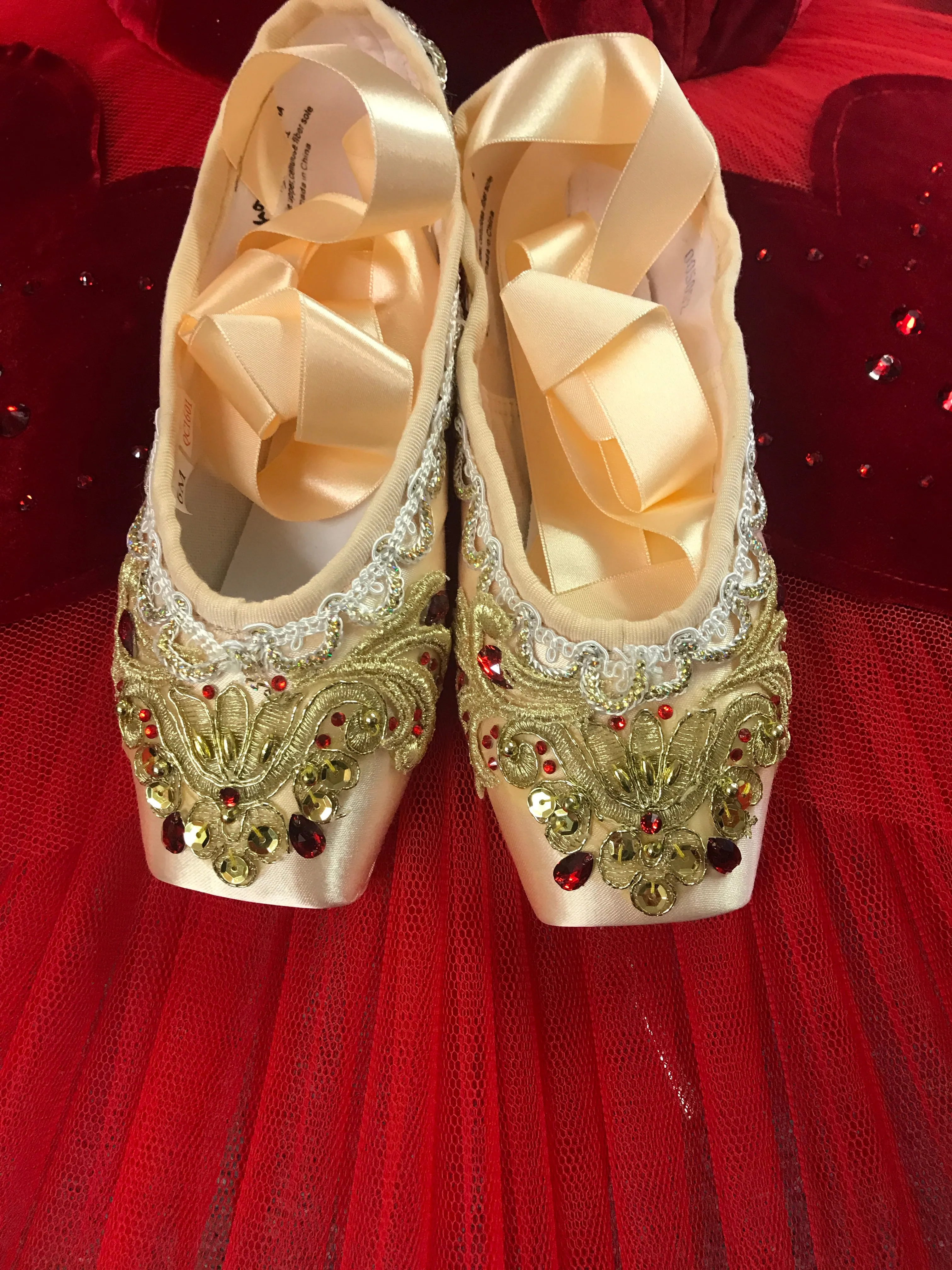 Decorated pointe shoes - Gamzatti