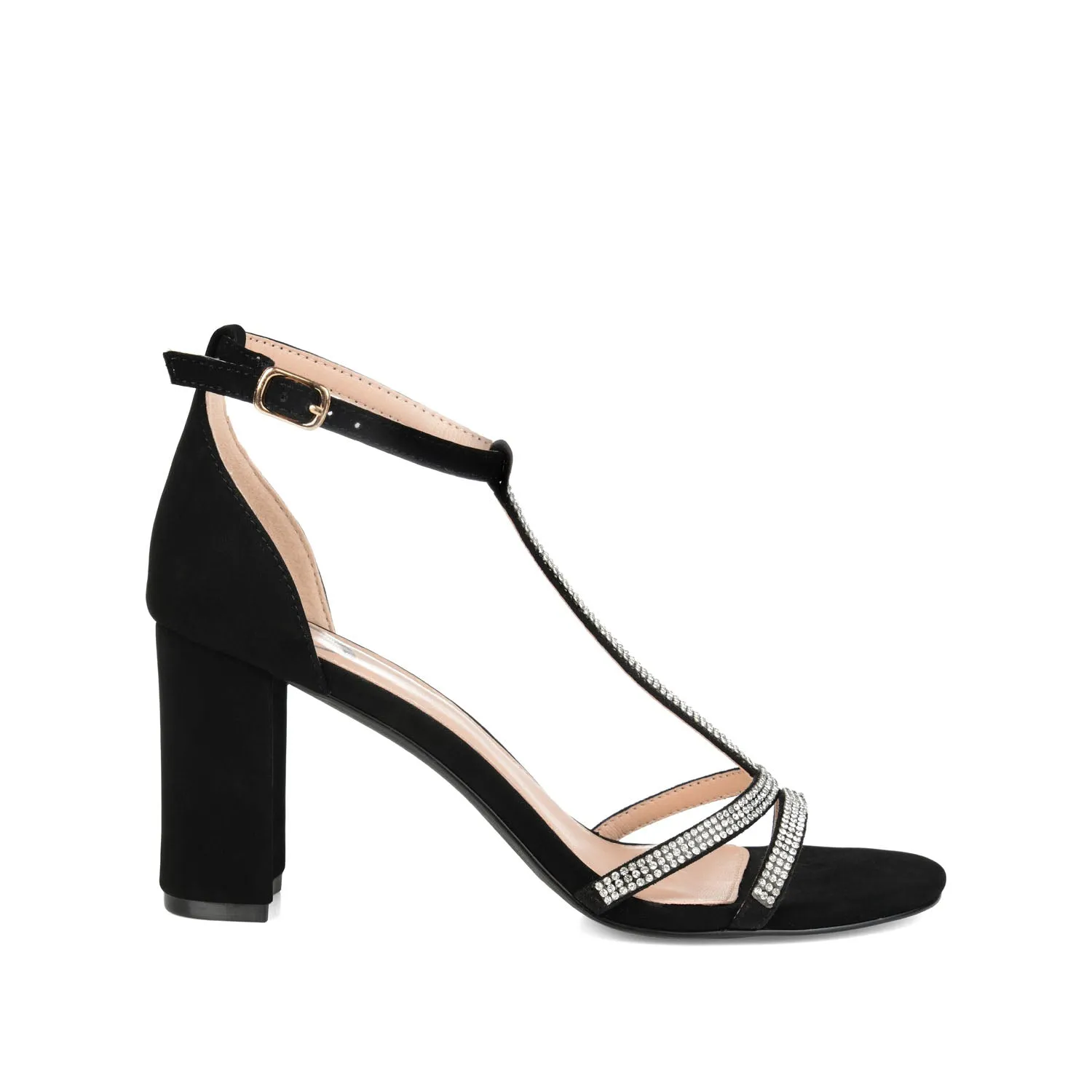 DENALI STRAPPY HEELS IN FAUX LEATHER