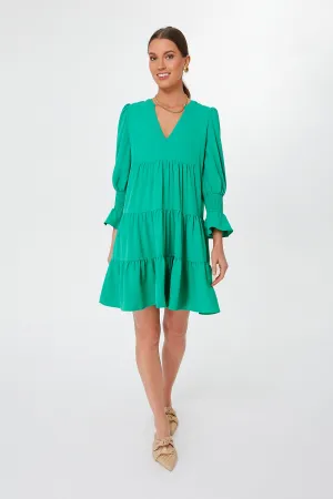 Dunmore Green Crepe Kenzo Dress