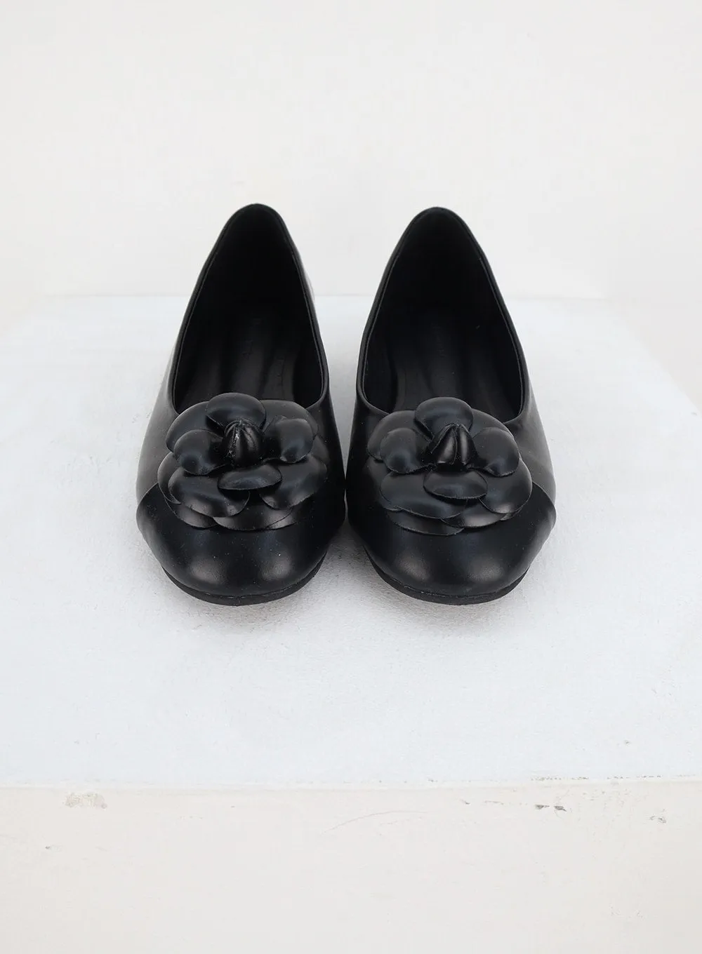 Faux Leather Flats BY303