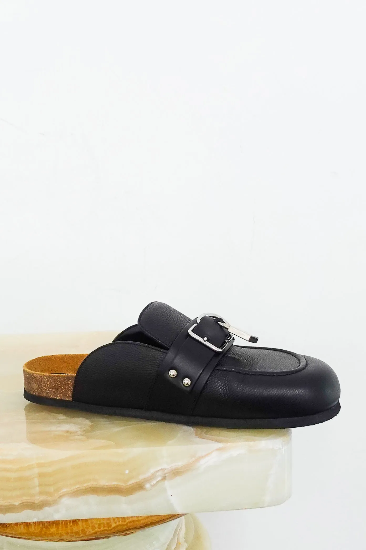 Felt buckle mules RRP £425 (Copy)