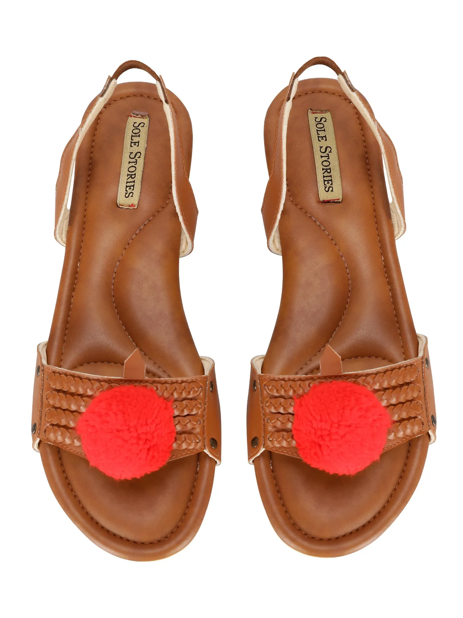 Flats- Criss Cross Tan