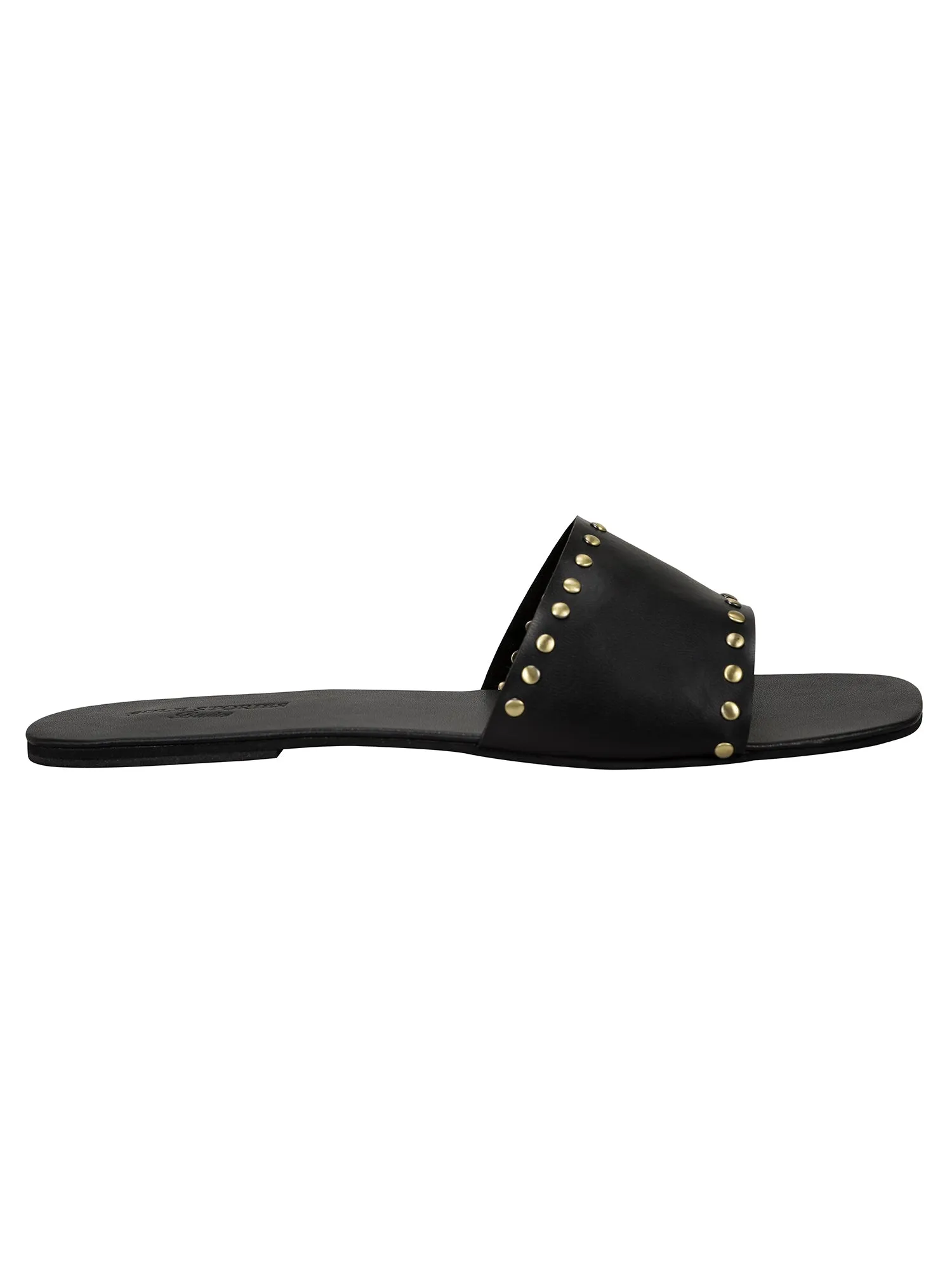 Flats-Rivet Sliders Black