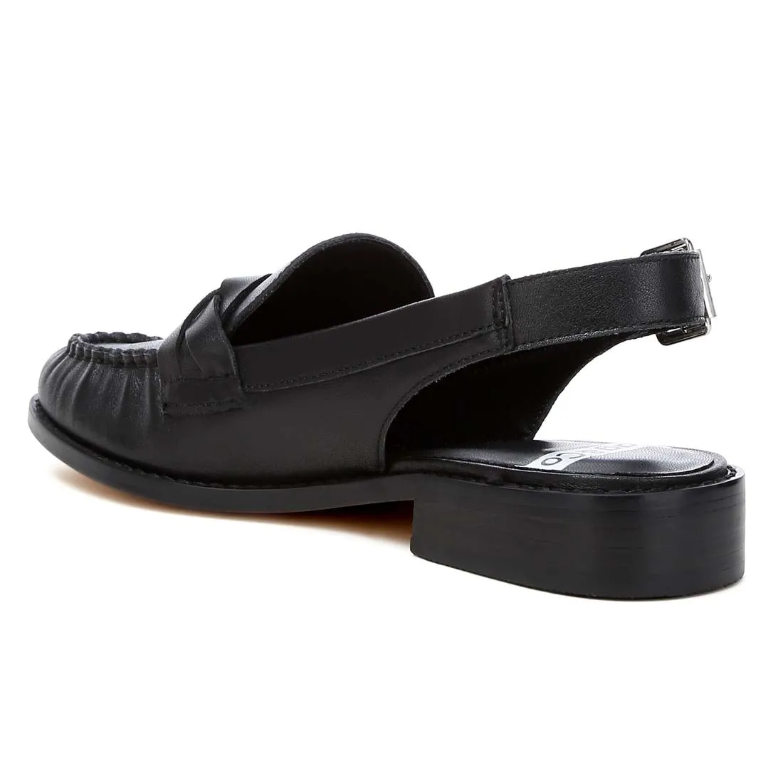 Genuine Leather Loafer Sandals