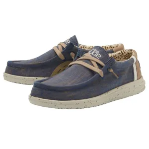 Hey Dude Men's Wally Free Natural Blue Shoes