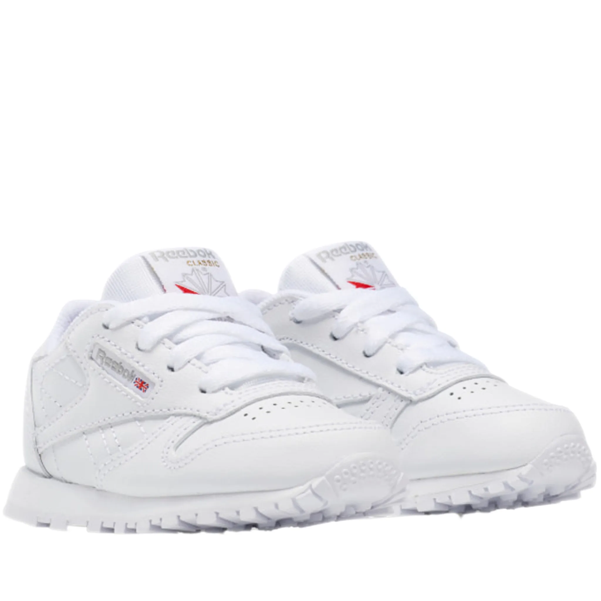 Infants Reebok Classic Leather Shoes - Ftwr White/Ftwr White/Ftwr White