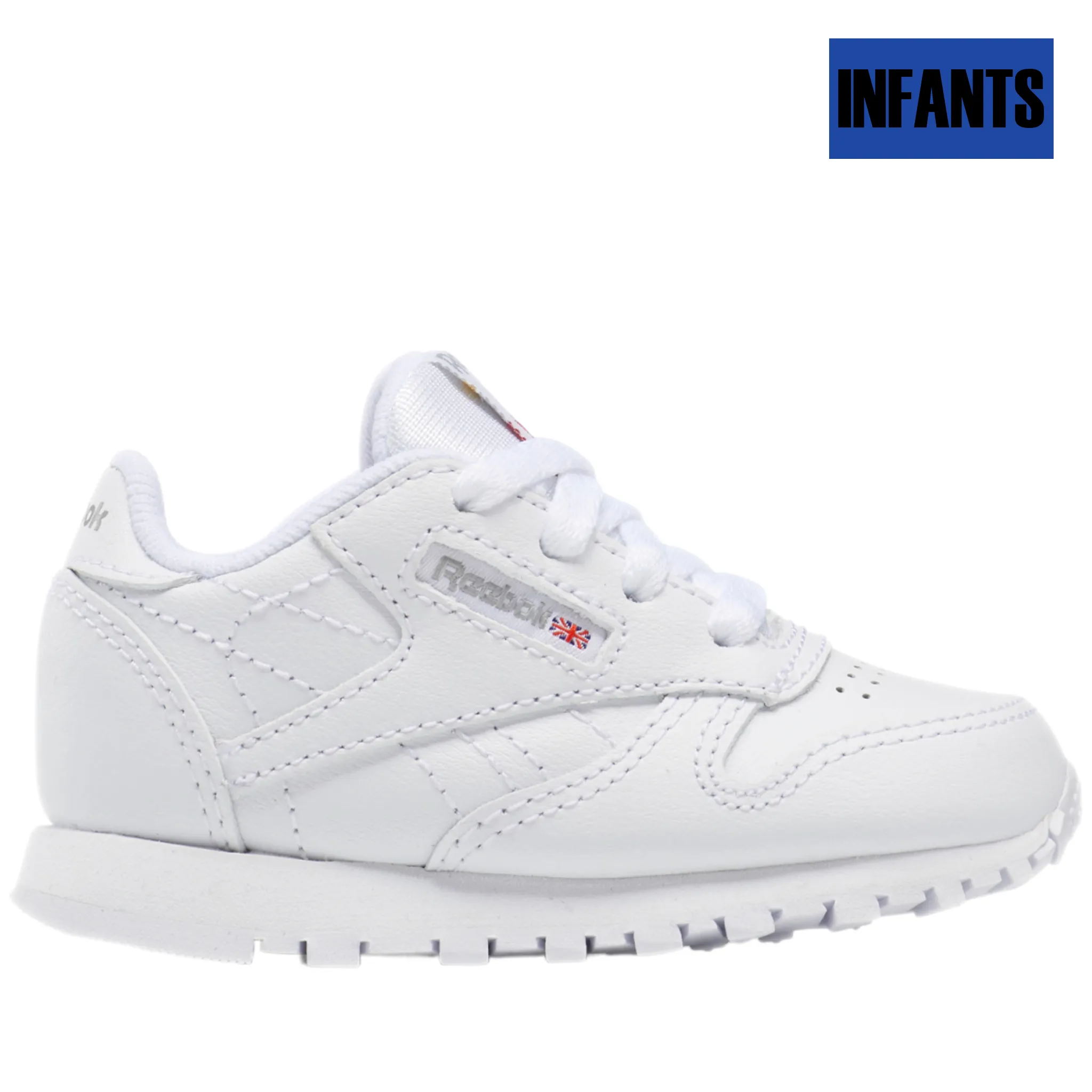 Infants Reebok Classic Leather Shoes - Ftwr White/Ftwr White/Ftwr White