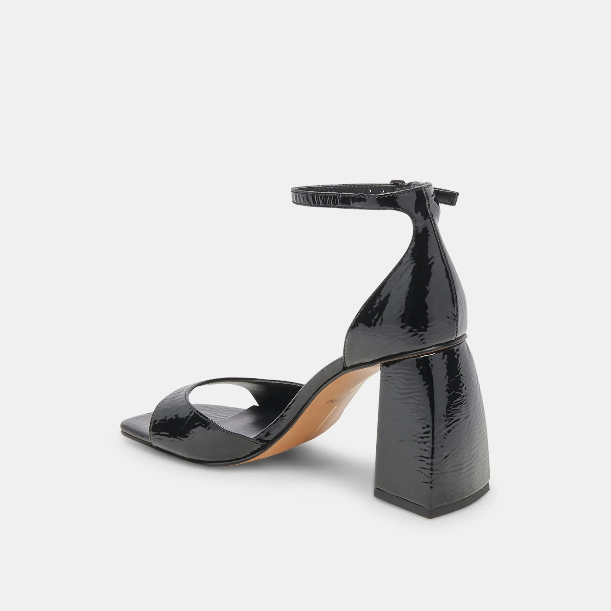 JANEY HEELS MIDNIGHT CRINKLE PATENT