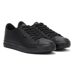 Kickers Black Leather Tovni Lacer Trainers