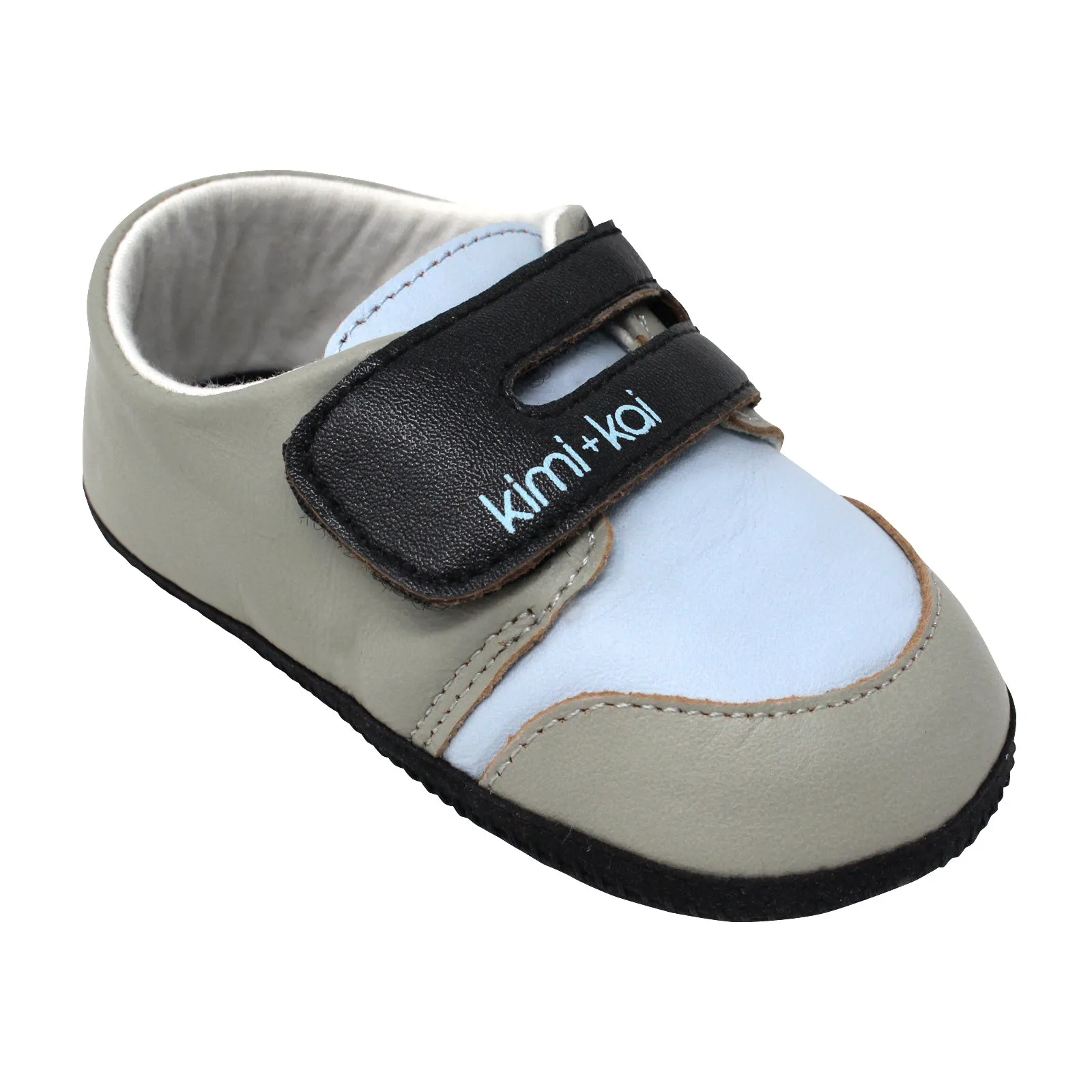 Kimi   Kai Boys Soft Sole Lambskin Leather Shoes (First Walker & Toddler)