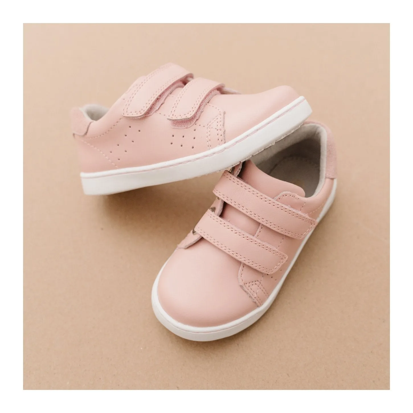 L'Amour Kenzie Double Velcro Sneaker - Pink