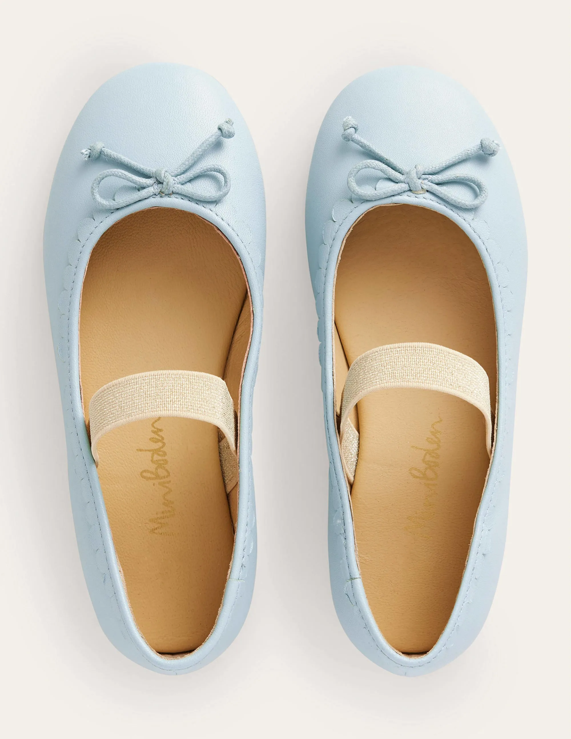 Leather Ballet Flat-Provence Blue