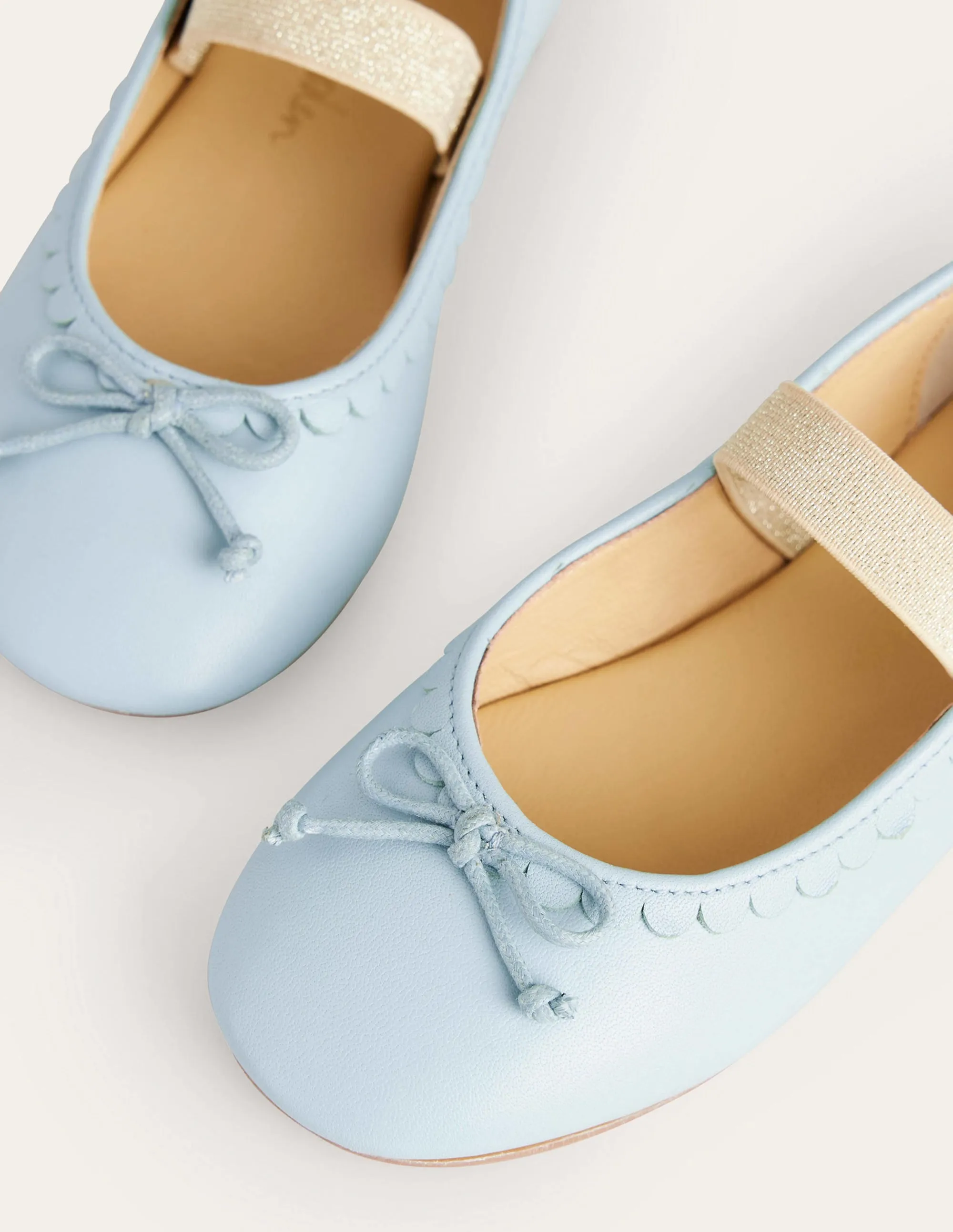 Leather Ballet Flat-Provence Blue