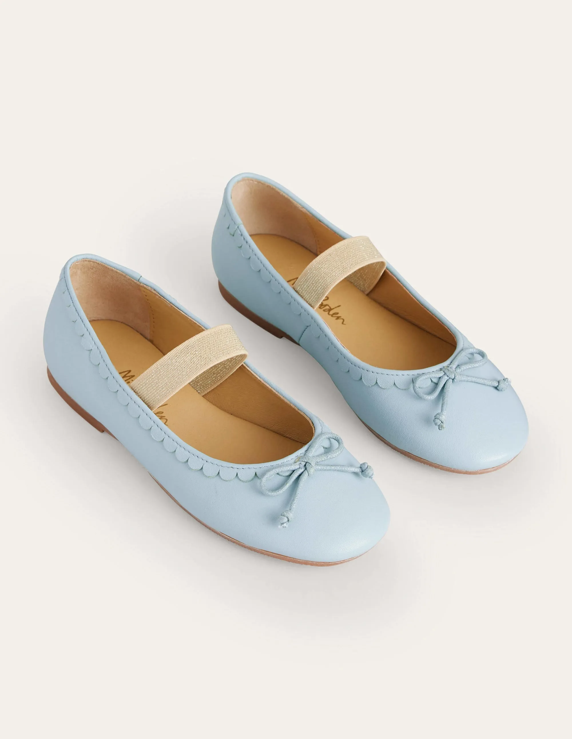 Leather Ballet Flat-Provence Blue