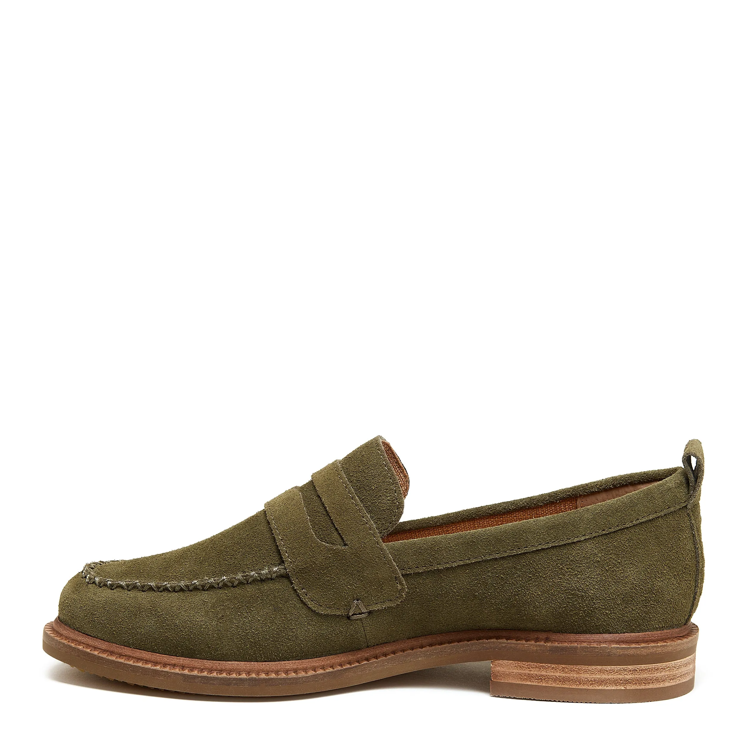 Lens Olive Wide Width Loafers