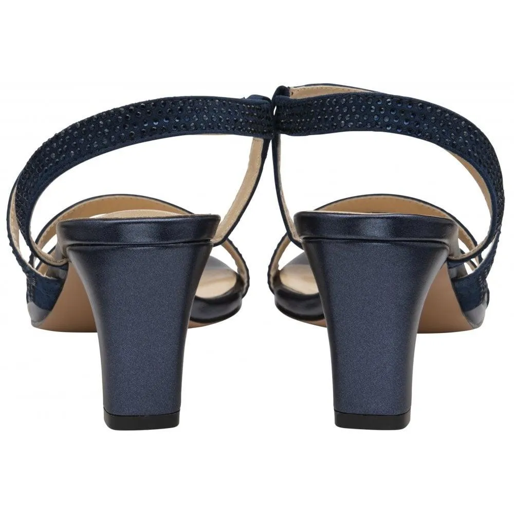 Lotus Womens Sandal Bernadette Navy Pearl