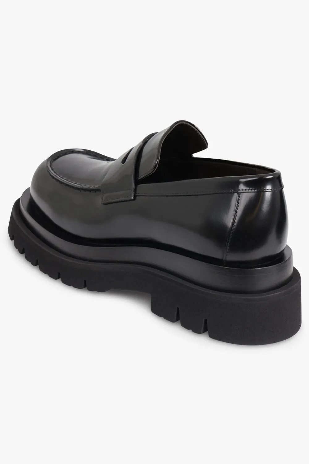 Lug Soft Vinyl Loafer | Black