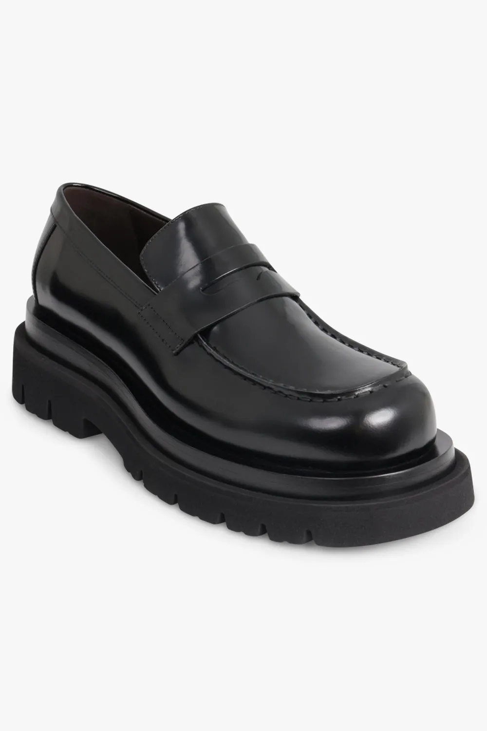 Lug Soft Vinyl Loafer | Black