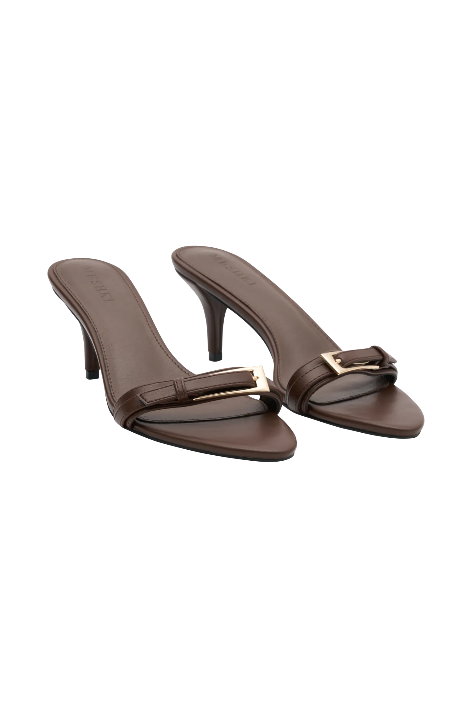 Marieanne Buckle High Heel - Chocolate