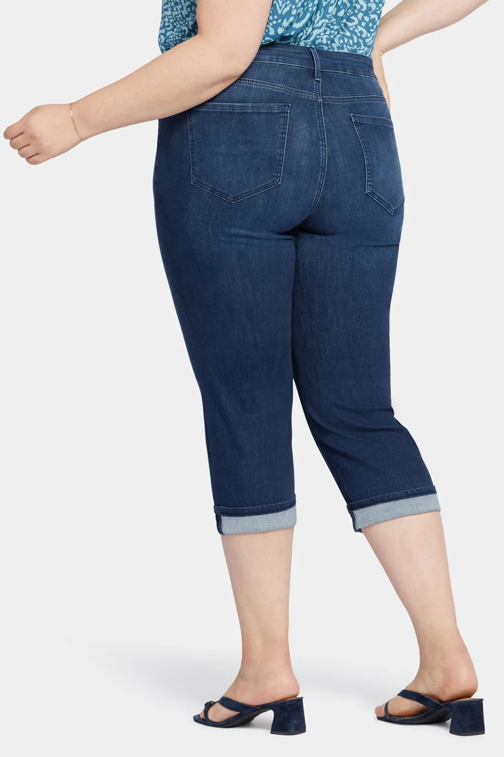 Marilyn Straight Crop Jeans In Plus Size - Inspire