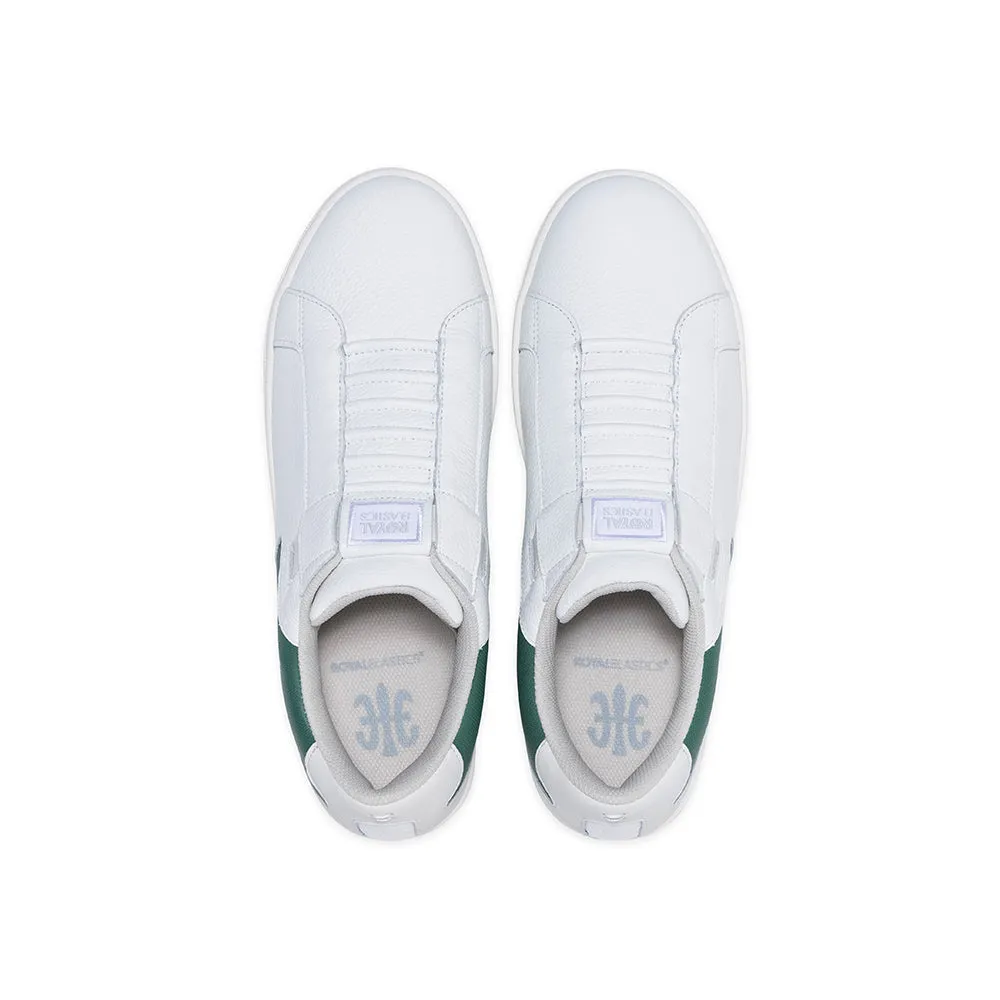 Men's Adelaide White Green Leather Sneakers 02631-040