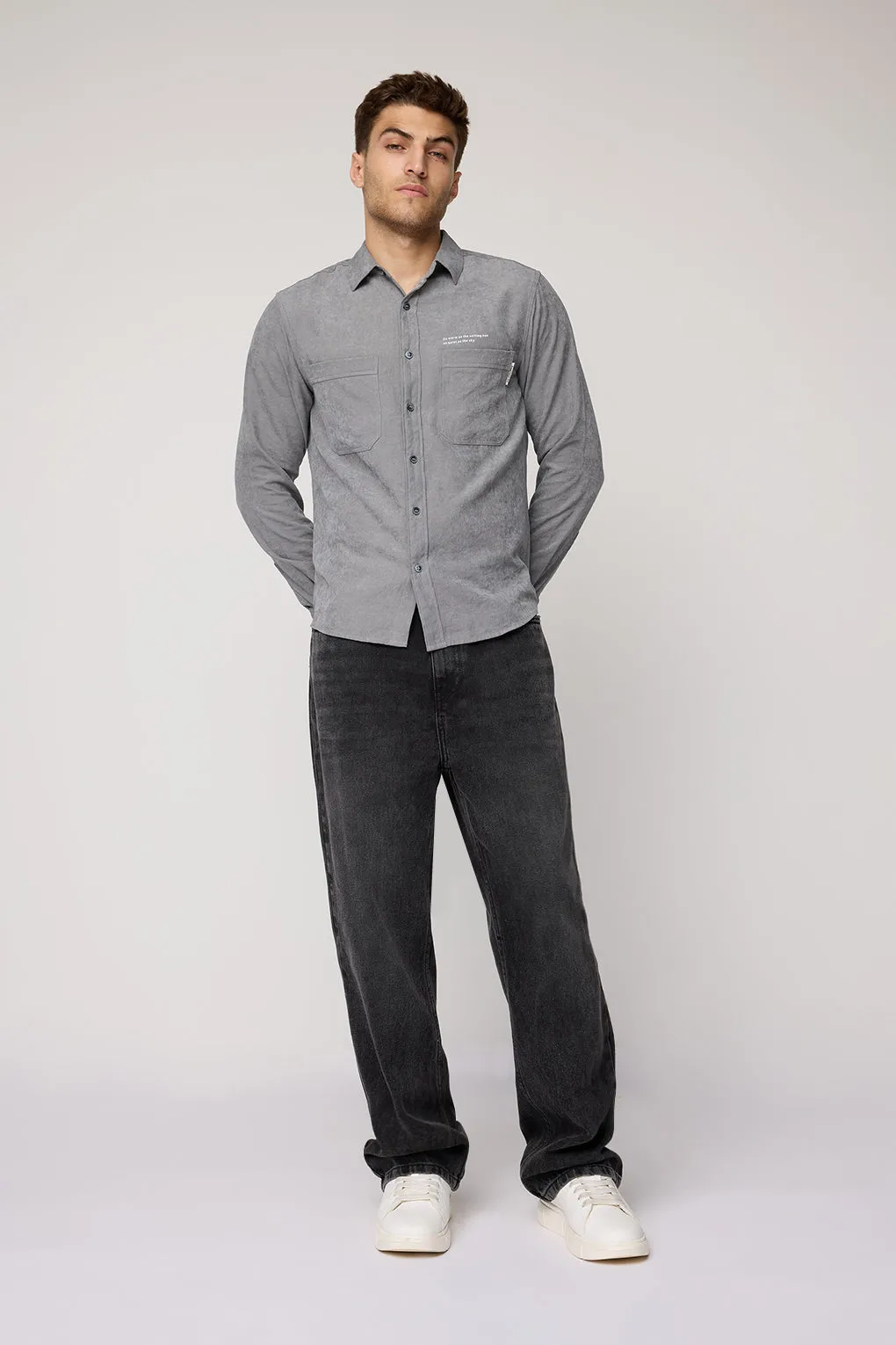 Men's Charcoal Grey Soft Touch Shirt