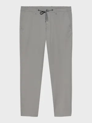 MERSINO MILANO EDITION LIGHT GREY DRAWSTRING TROUSERS - DESIGN IN ITALY