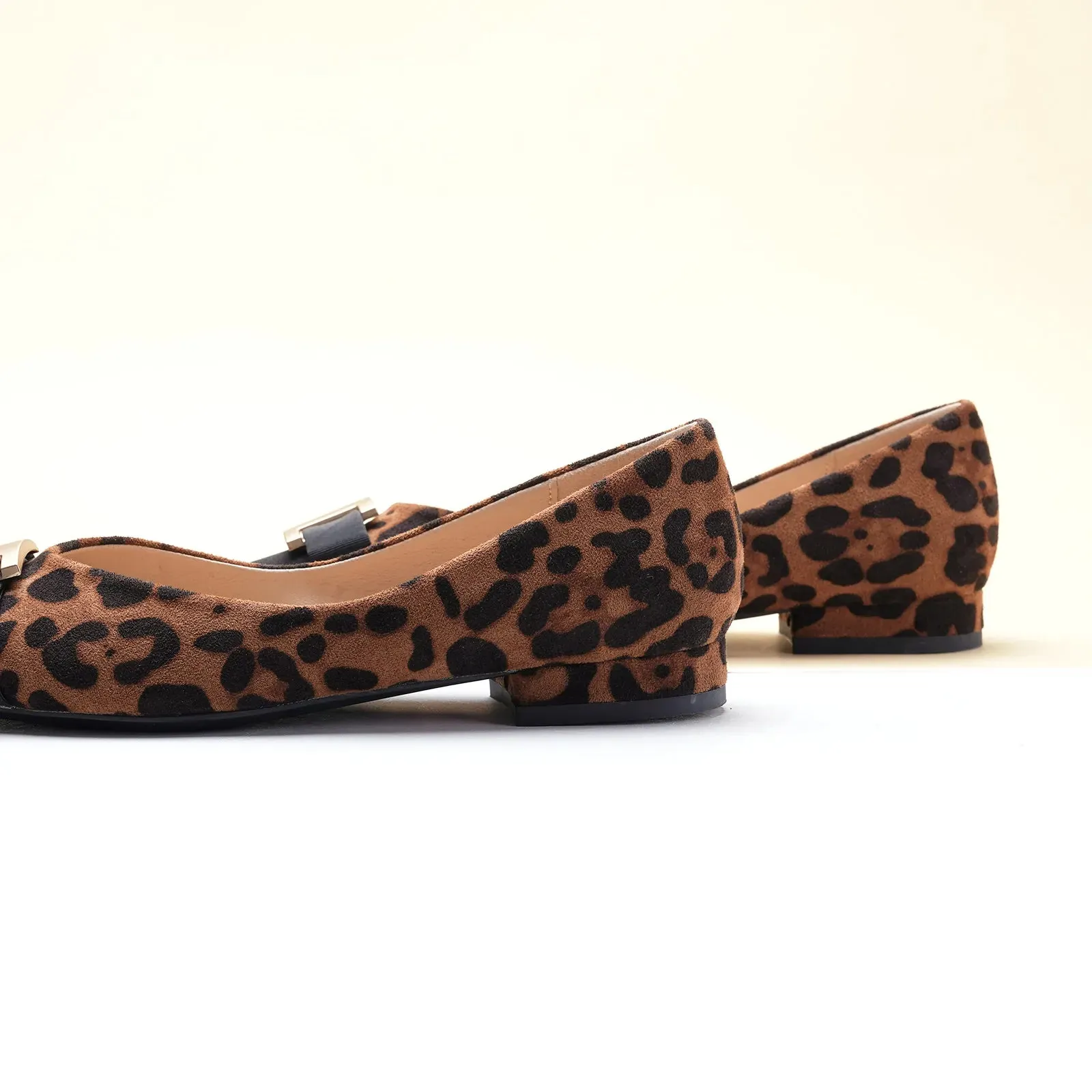 Metal Tie Flats (Aida) Leopard